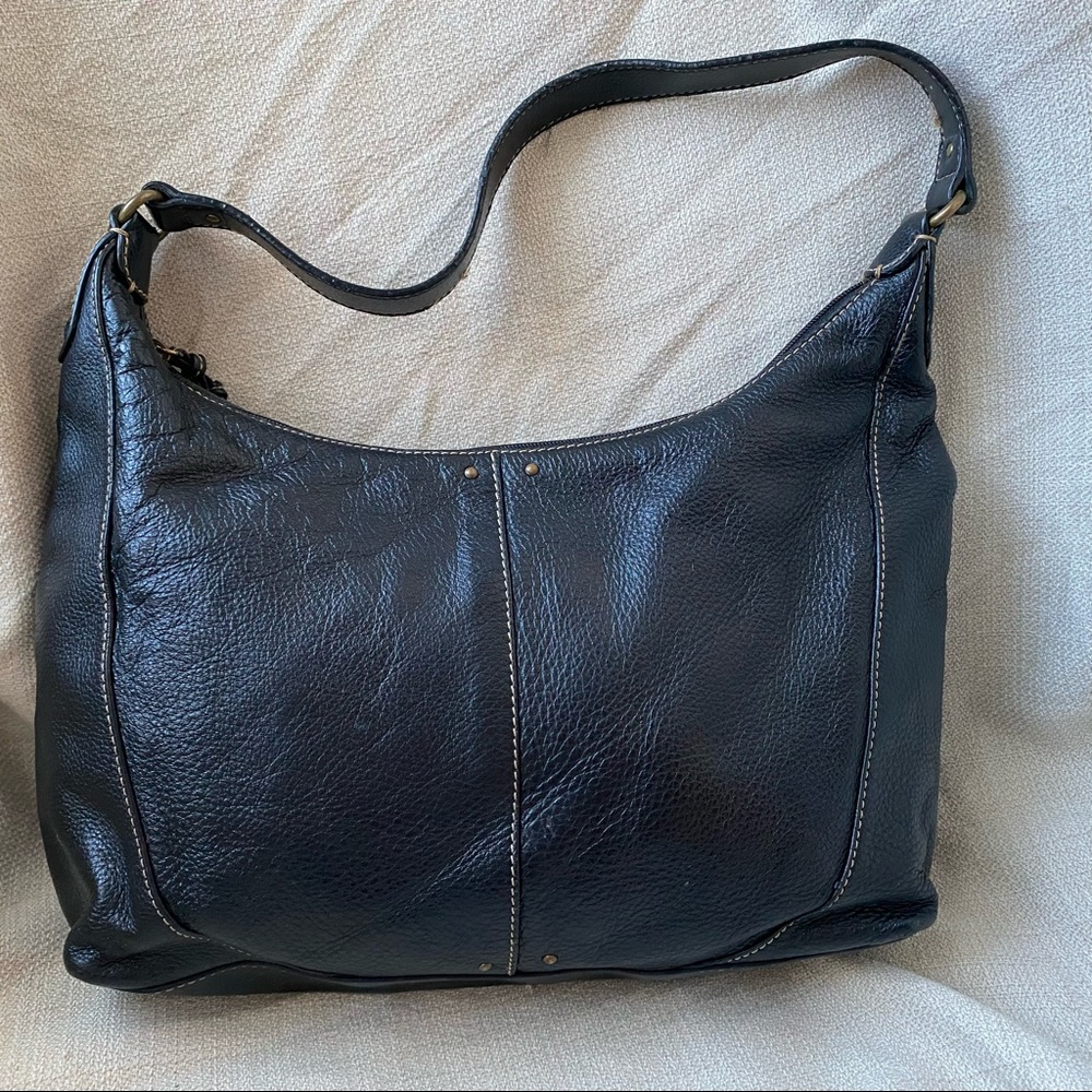 The Sak Black Leather Shoulder Bag - Picture 2 of 11